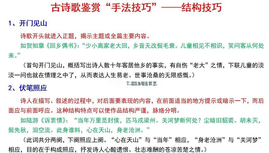 古诗赏析规律技巧-图3