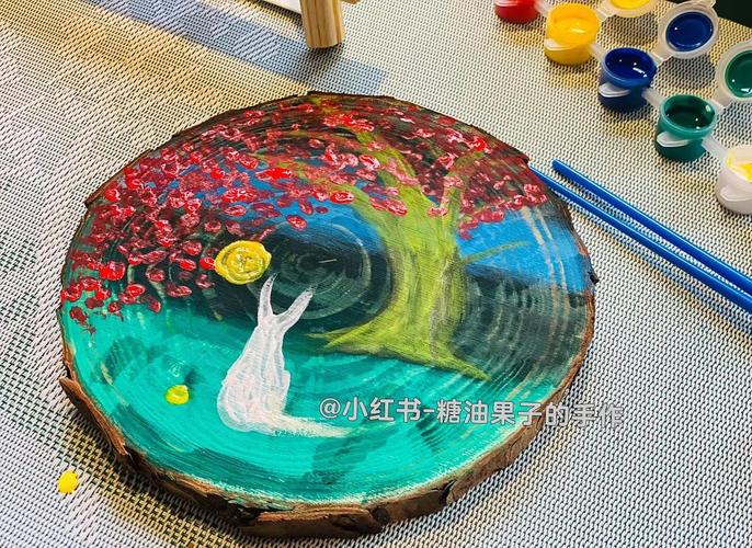 年轮创意添画，如何让自然纹理焕发新生？-图1