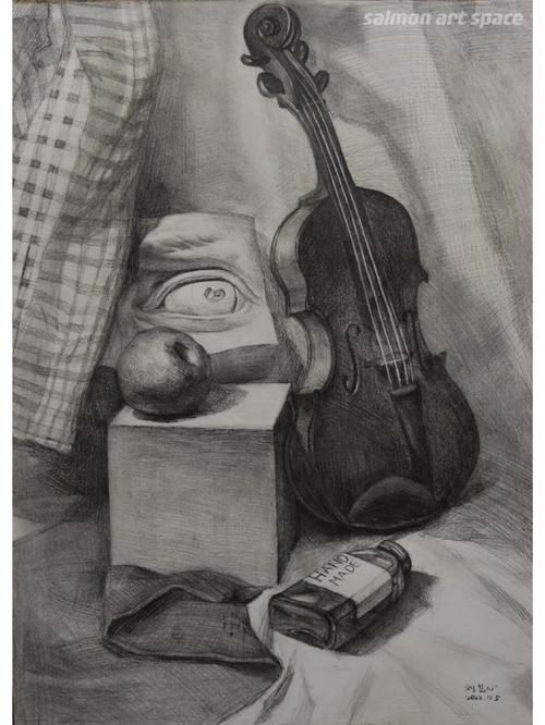 小提琴创意素描，如何突破传统线条束缚？-图3