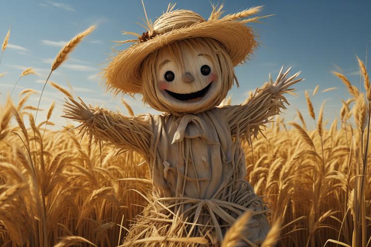 稻草人创意-图1