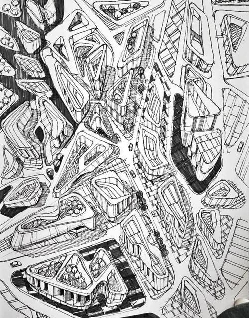 俯视创意素描，如何颠覆传统视角？-图1