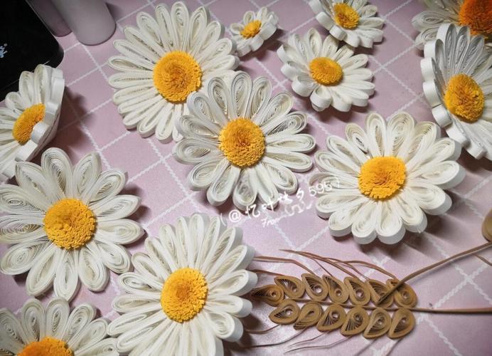 创意小雏菊手工纸花-图1