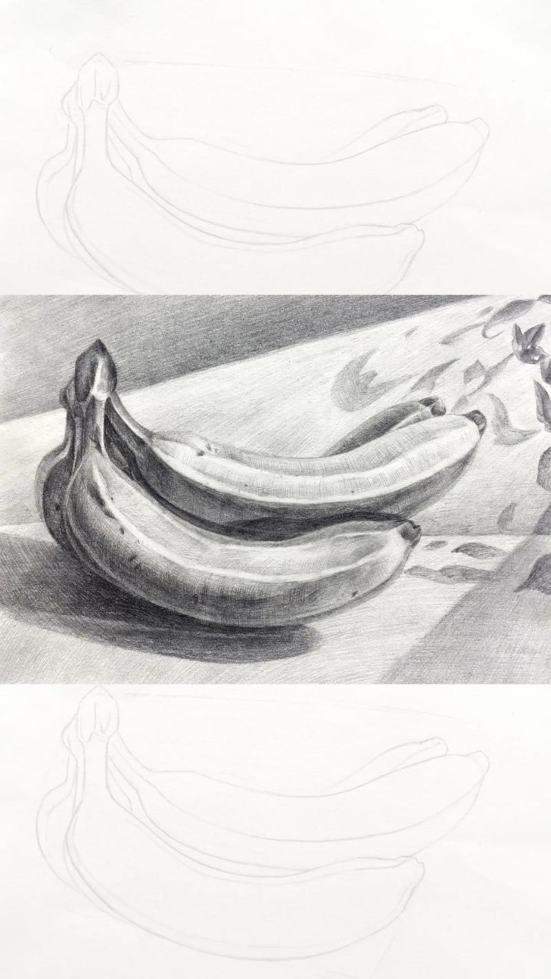 香蕉创意素描-图1 香蕉创意素描-图1