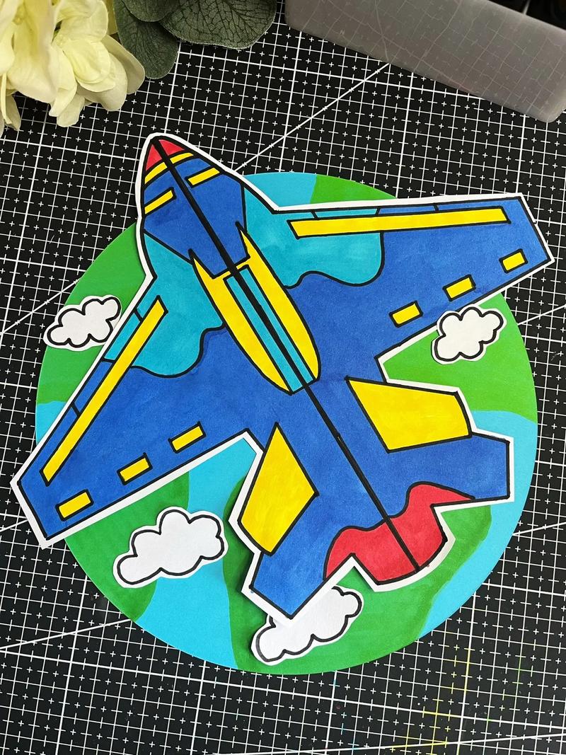 创意飞机画-图1