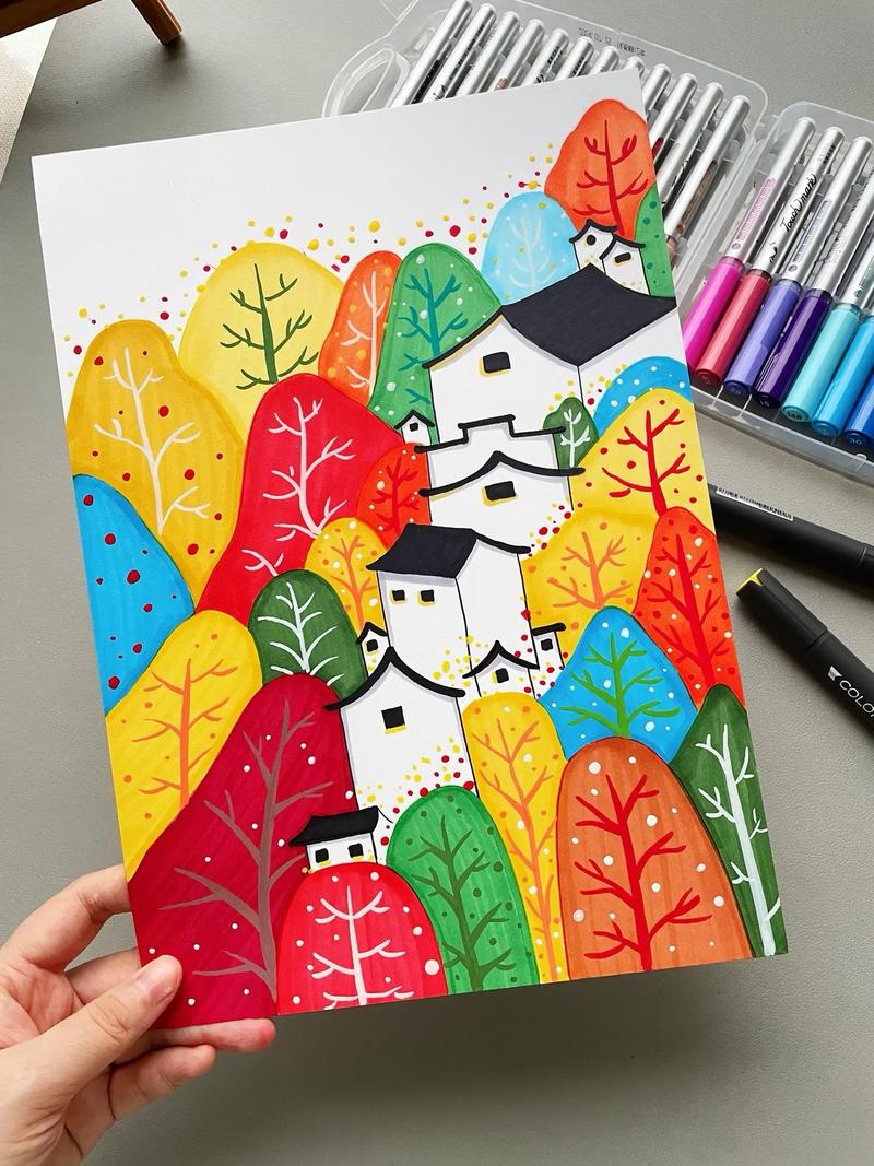 颜色丰富的创意画-图1 颜色丰富的创意画-图1
