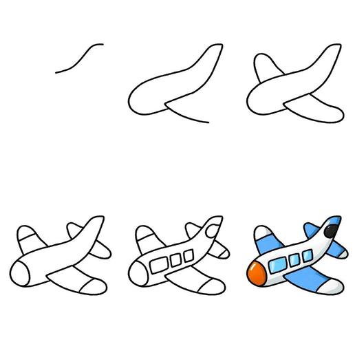 创意飞机画,创意飞机画法-图2 创意飞机画,创意飞机画法-图2