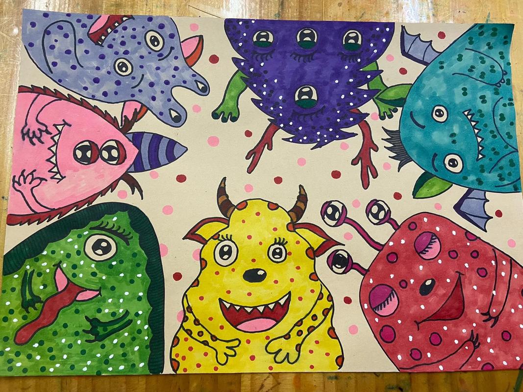 怪兽房子创意画怎么画？图片哪里有？-图3