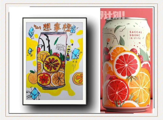 饮料创意绘画，饮料创意绘画图片-图1
