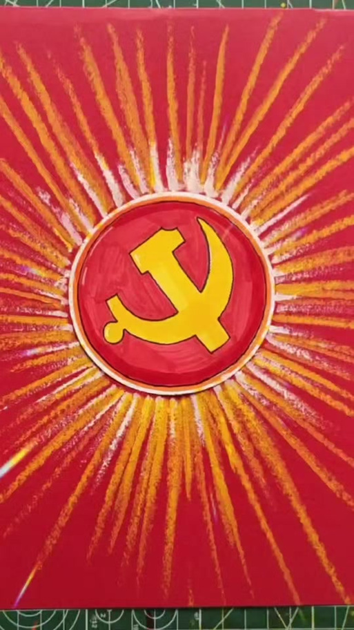 创意党旗作品有何巧思？-图1