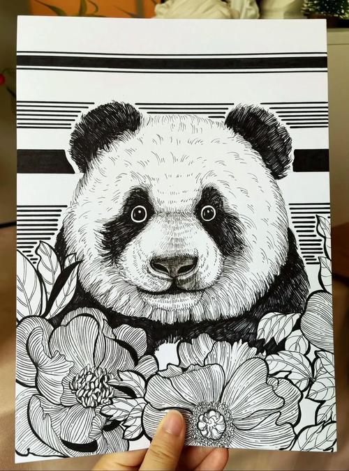 简单黑白创意画-图2