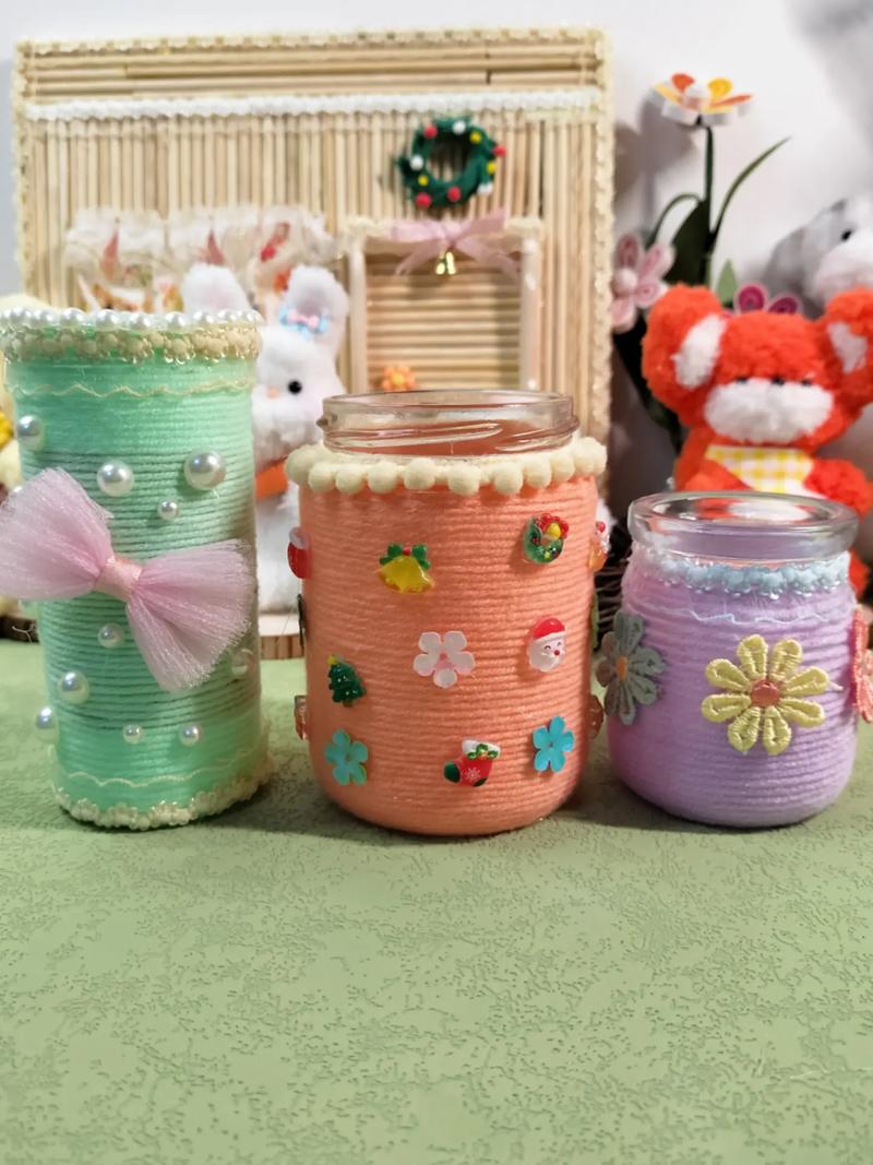 创意毛线缠瓶子图片-图1 创意毛线缠瓶子图片-图1