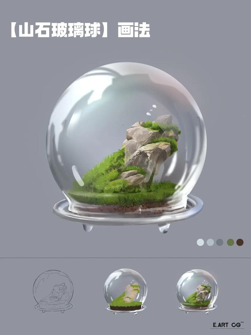 玻璃球创意画，玻璃球创意画图片大全-图2