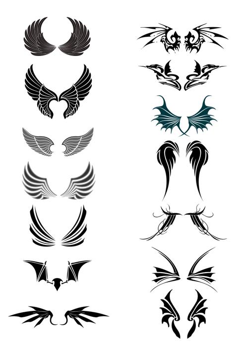 翅膀的图形创意，翅膀的图形创意图片-图1