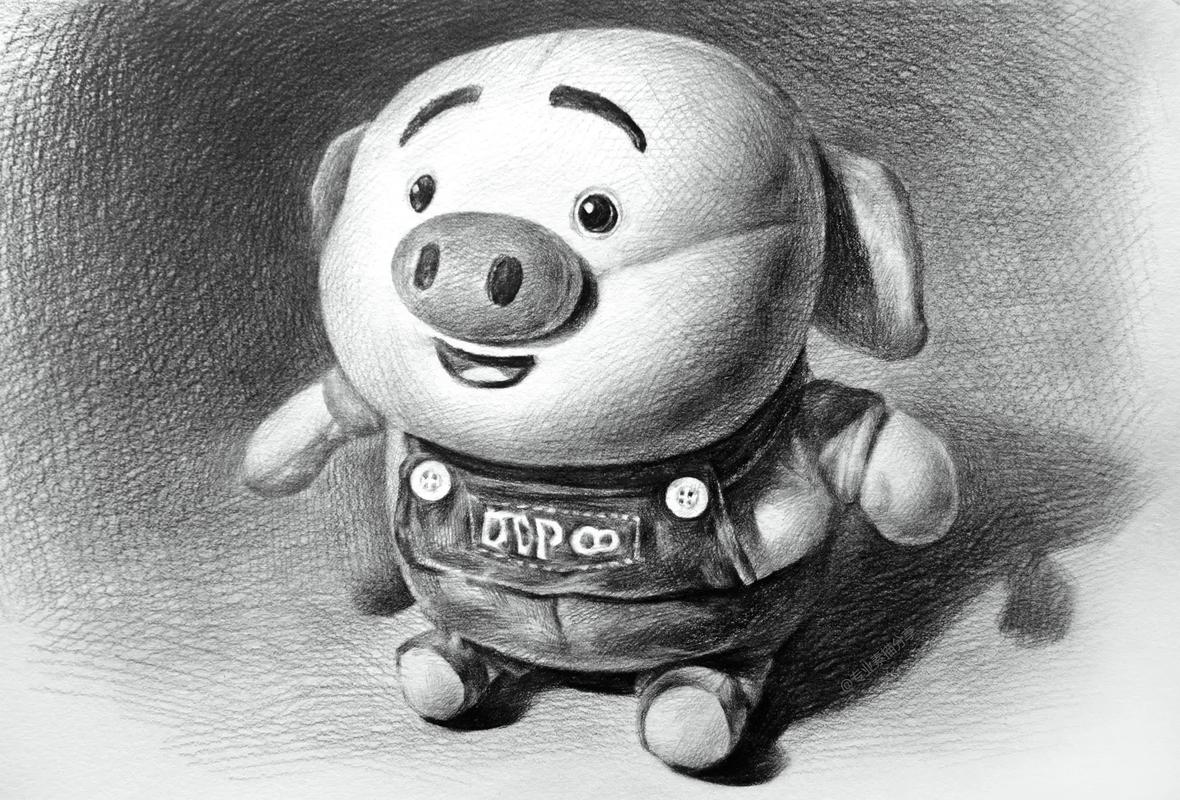 猪创意线描如何突破传统线描的框架?-图3 猪创意线描如何突破传统线描的框架?-图3