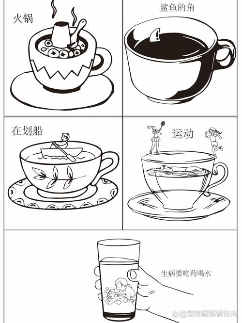 茶杯的创意联想画-图1