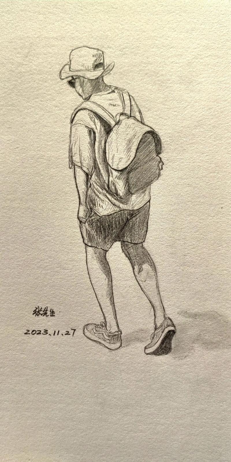 创意全身素描-图1