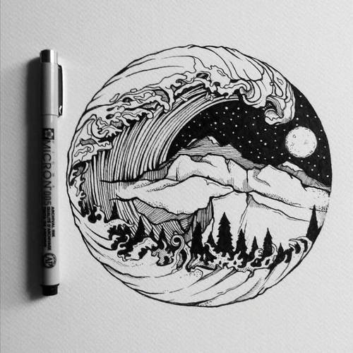 线条黑白画创意-图2 线条黑白画创意-图2