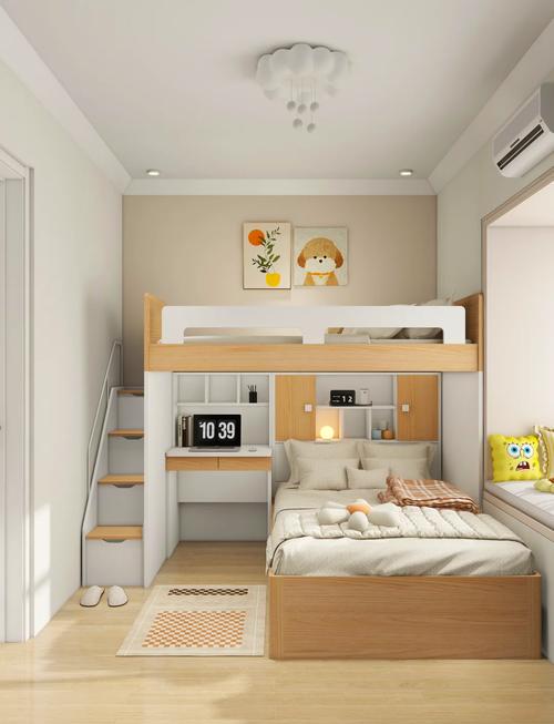 创意上下床装修效果图，这样设计能实用又省空间吗？-图1