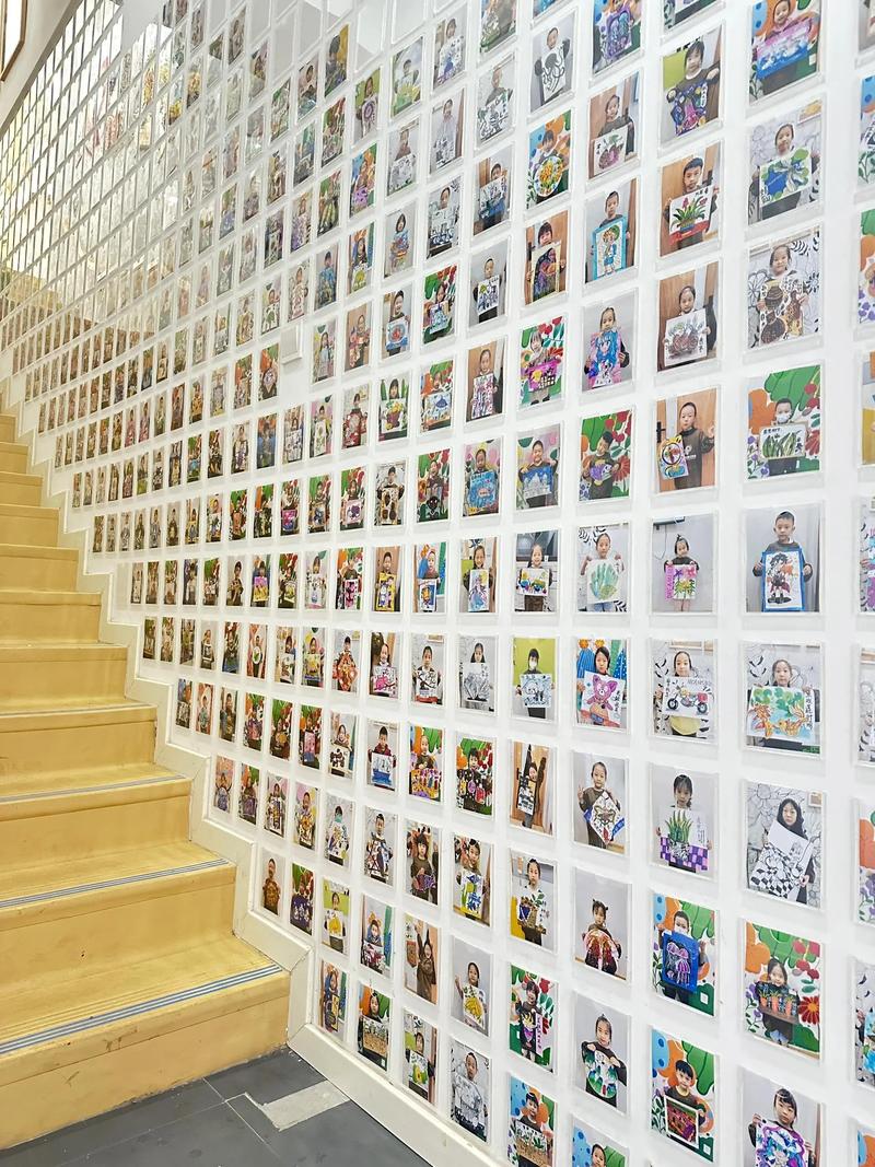 幼儿园创意照片墙设计-图1