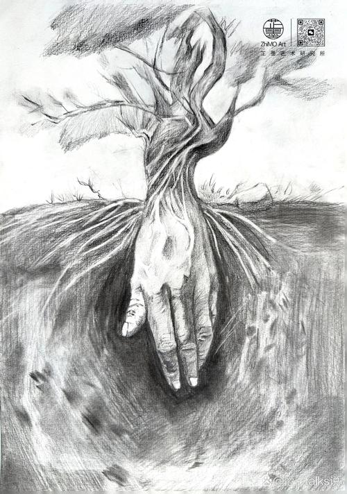 大学创意素描照片，大学创意素描照片图片-图1