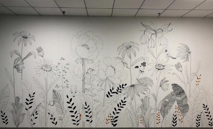 线描墙绘创意灵感从何而来？-图2