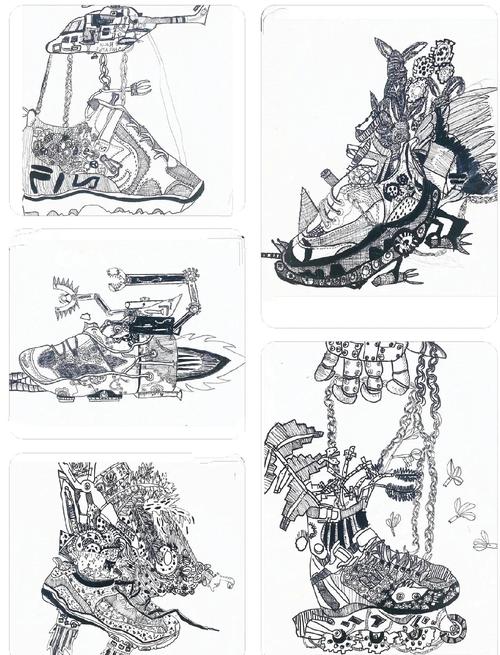 鞋子创意线稿-图2 鞋子创意线稿-图2