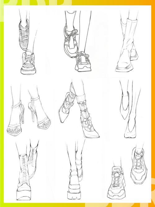 鞋子创意线稿-图1 鞋子创意线稿-图1