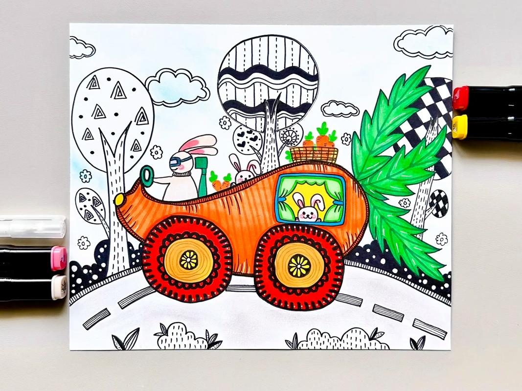 交通工具创意美术，交通工具创意美术废旧材料-图1