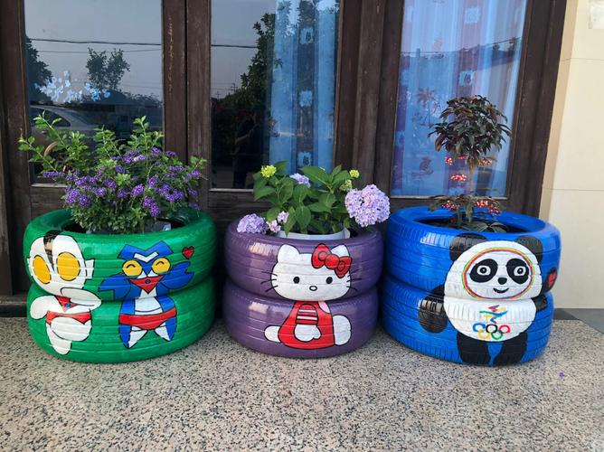 创意轮胎装饰图片-图1