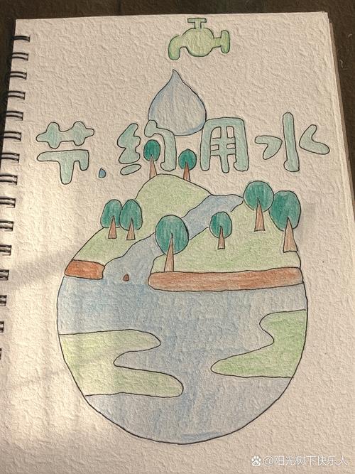 节约用水图形创意海报，节约用水图形创意海报图片-图3