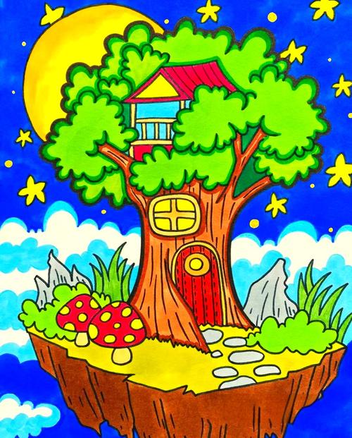 颜色丰富的创意画，颜色丰富的创意画图片-图1