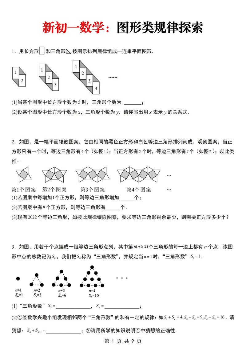 初一找规律技巧-图1