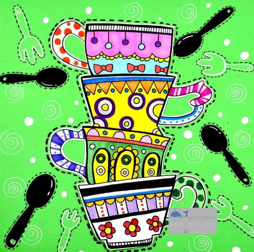 儿童创意杯子画，如何画出童趣与创意？-图1