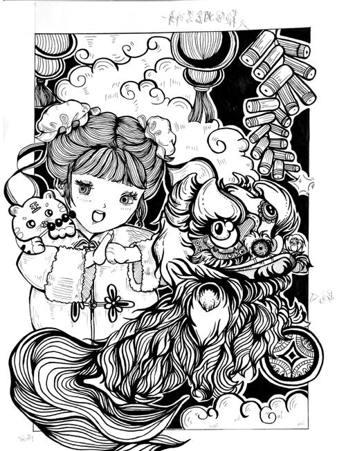 传统春节创意画有哪些独特创意?-图2 传统春节创意画有哪些独特创意?-图2