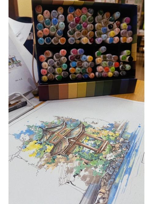 创意报亭设计手绘，如何画出独特报刊亭？-图2