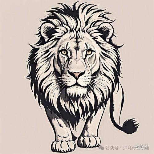 狮子创意画-图3 狮子创意画-图3
