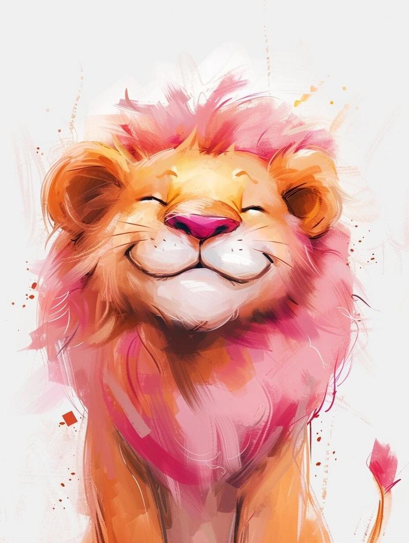 狮子创意画-图2 狮子创意画-图2