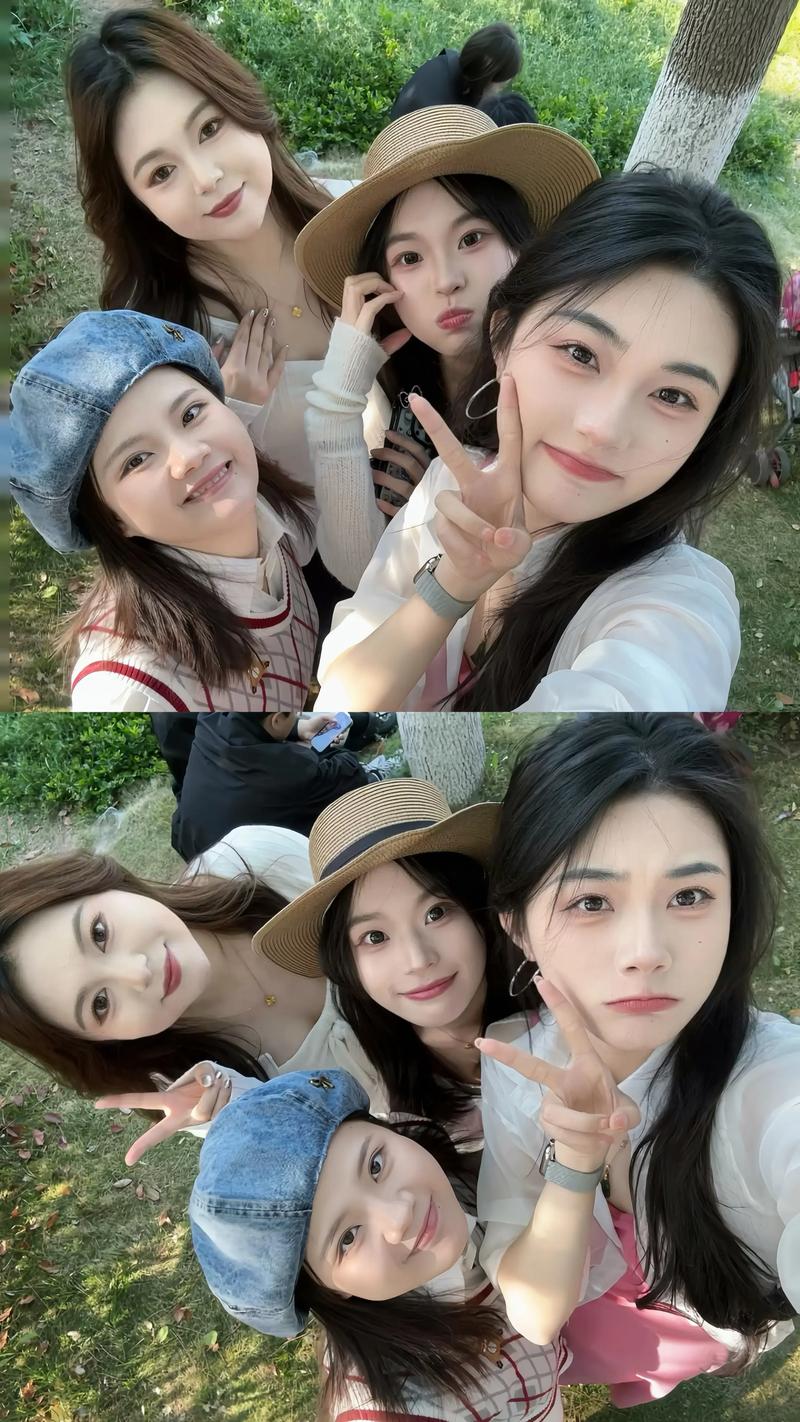 四人合照创意姿势照片有哪些？-图2