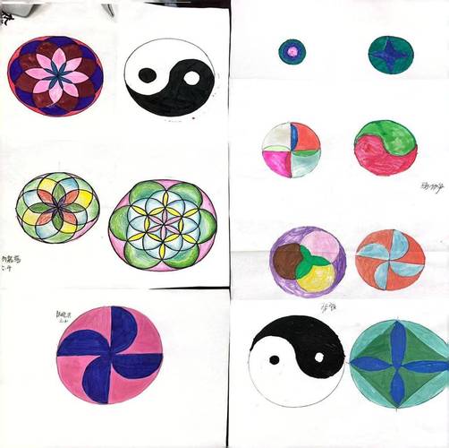 同心圆创意画，同心圆创意图案-图1