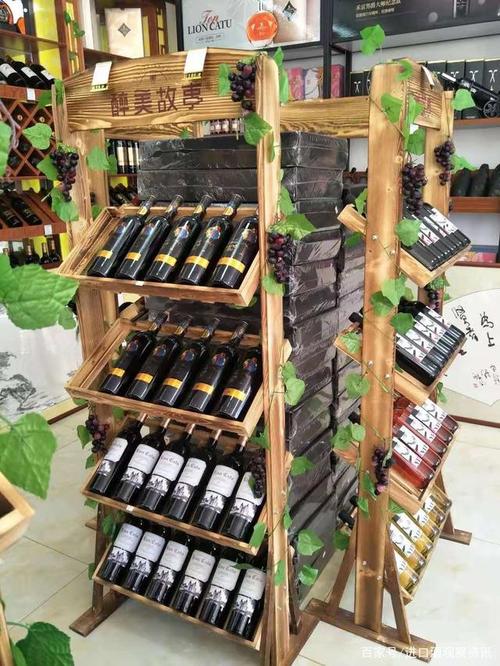 红酒堆头创意陈列图片，红酒堆头创意陈列图片大全-图3