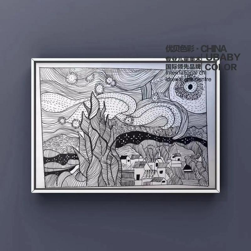 星空创意黑白画，星空创意黑白画图片-图3