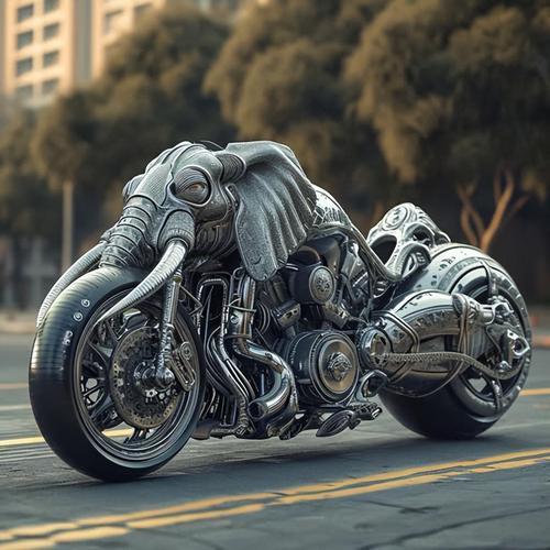 这些创意摩托车图片背后的设计理念是什么？它们如何平衡实用性与艺术性？-图1