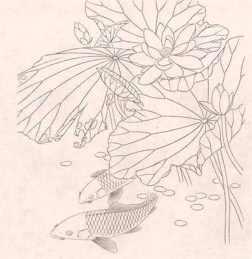 如何掌握画荷叶的技巧与步骤，让笔下的荷叶既生动又富有层次感？-图1