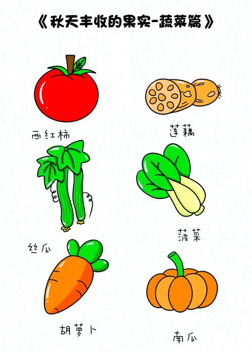 果蔬创意简笔画图片大全，如何用简单线条画出逼真又有趣的果蔬形象？-图1