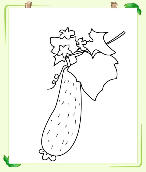 果蔬创意简笔画图片大全，如何用简单线条画出逼真又有趣的果蔬形象？-图2