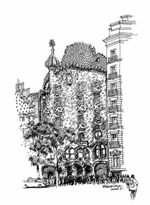 创意建筑速写-图3