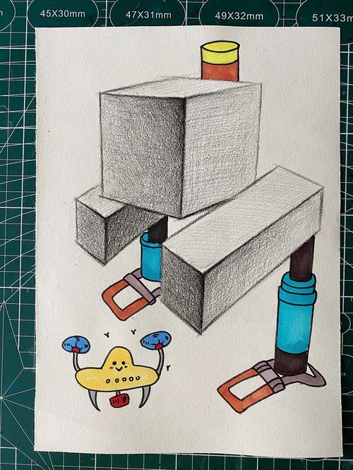 几何体创意儿童画怎么画？-图1