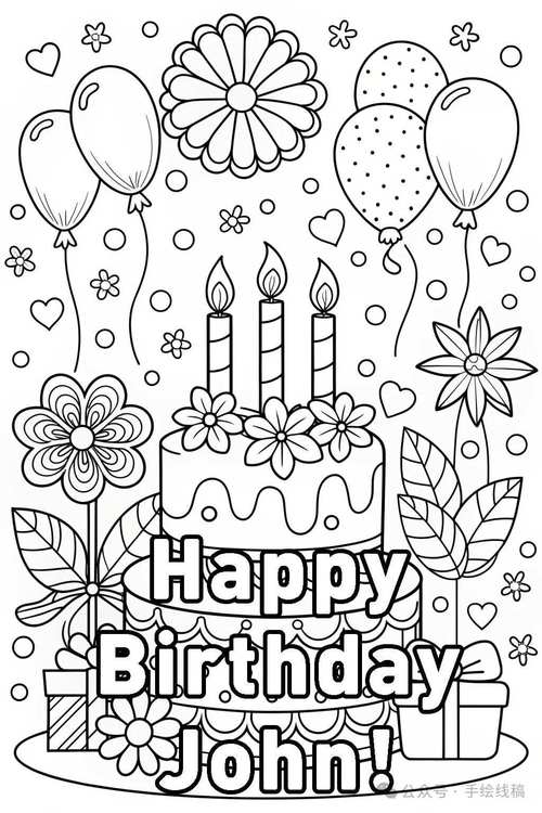 创意生日快乐手绘图片，创意生日快乐手绘图片大全-图1