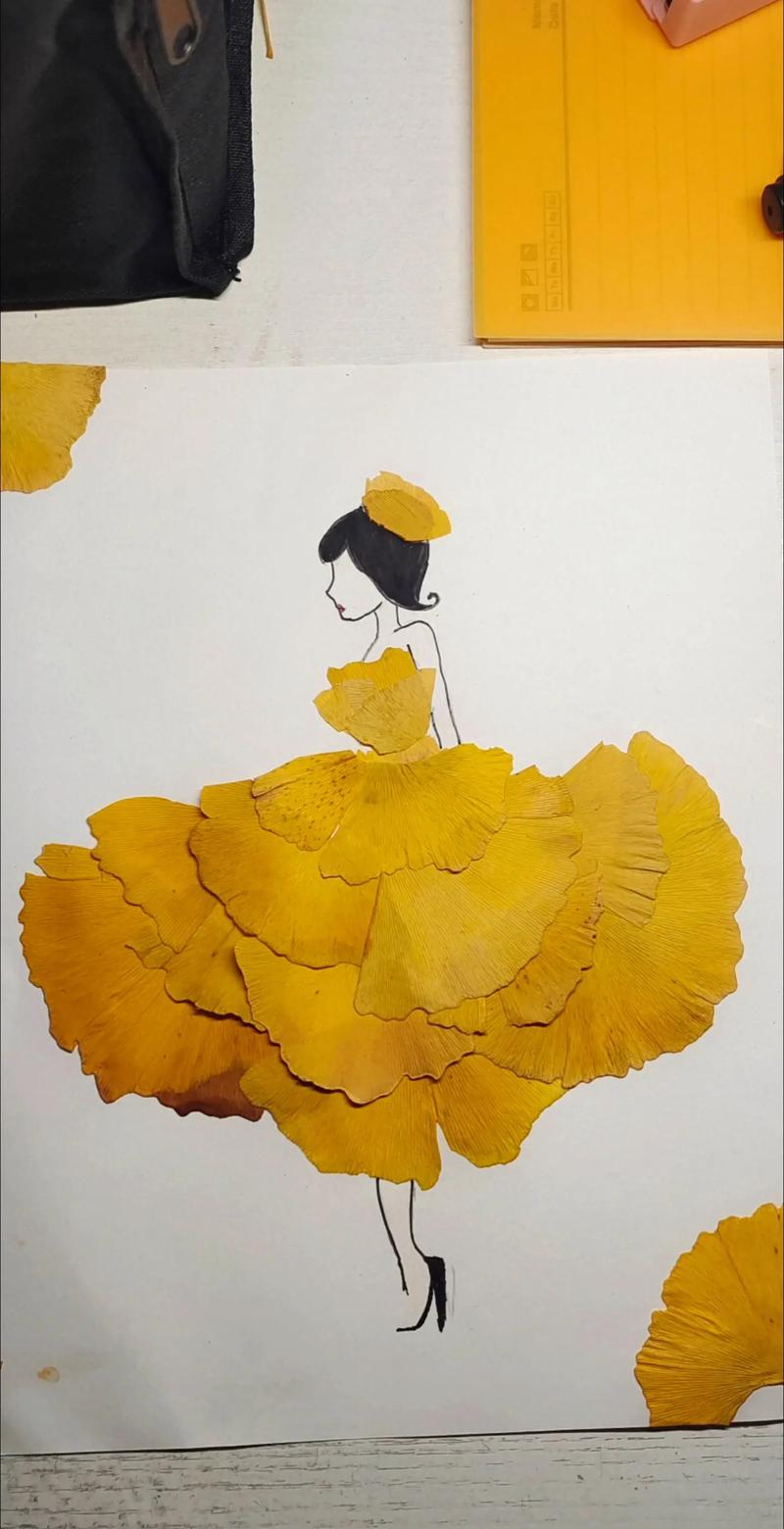 银杏叶创意画图片大全，银杏叶创意画图片大全简单-图1