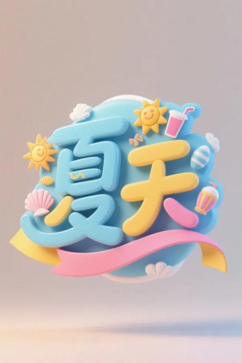 夏天字体创意设计，夏天的创意字体-图1